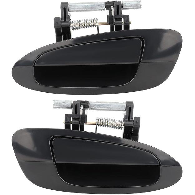 LUJUNTEC Exterior Door Handles,Rear Door Handles Driver Left Passenger Right Side,Replacement for 2002-2006 for Nissan for Altima,2pcs Balck Handles