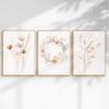 Set di Quadri da Parete in Tela Floreale Acquarello Boho, Stampe Ghirlanda Botanica, Decorazioni per Casa Minimaliste per Nursery Soggiorno Camera da Letto, Regali