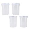 Paint Container Set 1000ml Airtight Transparent Paint Storage Cup With Mixing Ball Paint Brush For Repainting Leftover Paint