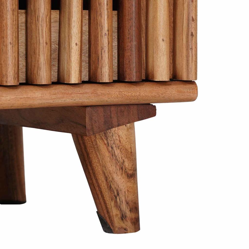 Handcrafted Nightstand Teak Brown 40 x 30 x 45 cm