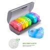 Tragbare Vitaminpille-Box Hülle Organizer Tabletten für 7 Tage 2 Mal 14 Fächer Reise mit großem Fach für Medikamente Fischöle