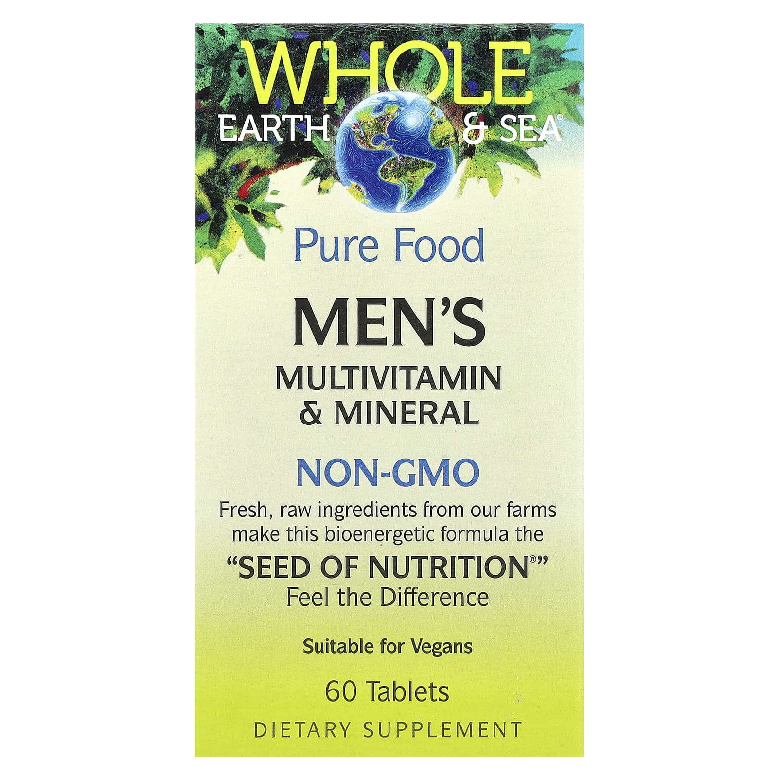 

Whole Earth & Sea®, Men s Multivitamin & Mineral, 60 Tablets