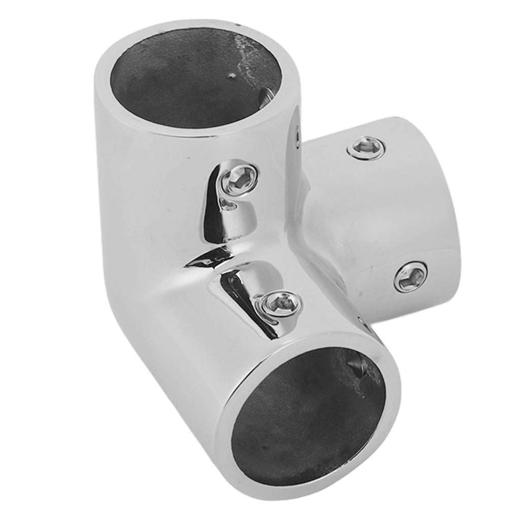 Boat Handrail Tee Connector 316 Stainless Steel Heavy Duty Pipe Connector Clamp Marine Yacht Hardware Accessory