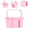 Brush Cleaner, Cleaning Pot, Portable And Multipurpose with Hole for Holder Dipping