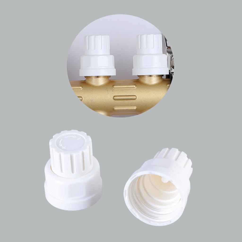 Lot de 4 bouchons de valve de radiateur pour chauffage au sol, interrupteurs à volant, faciles à installer