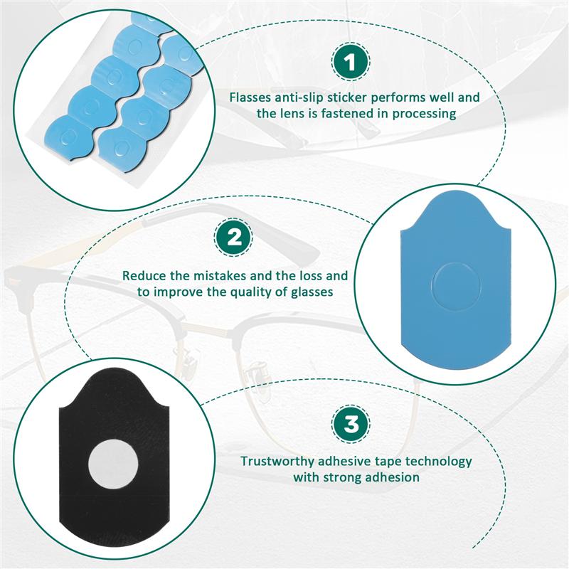 A96I-(1000Pcs/Roll) Blocking Pads Pastilles Adhesives Protecting Lenses Sticker Pad Eyeglasses Lens Edging Pads Optical Accessor