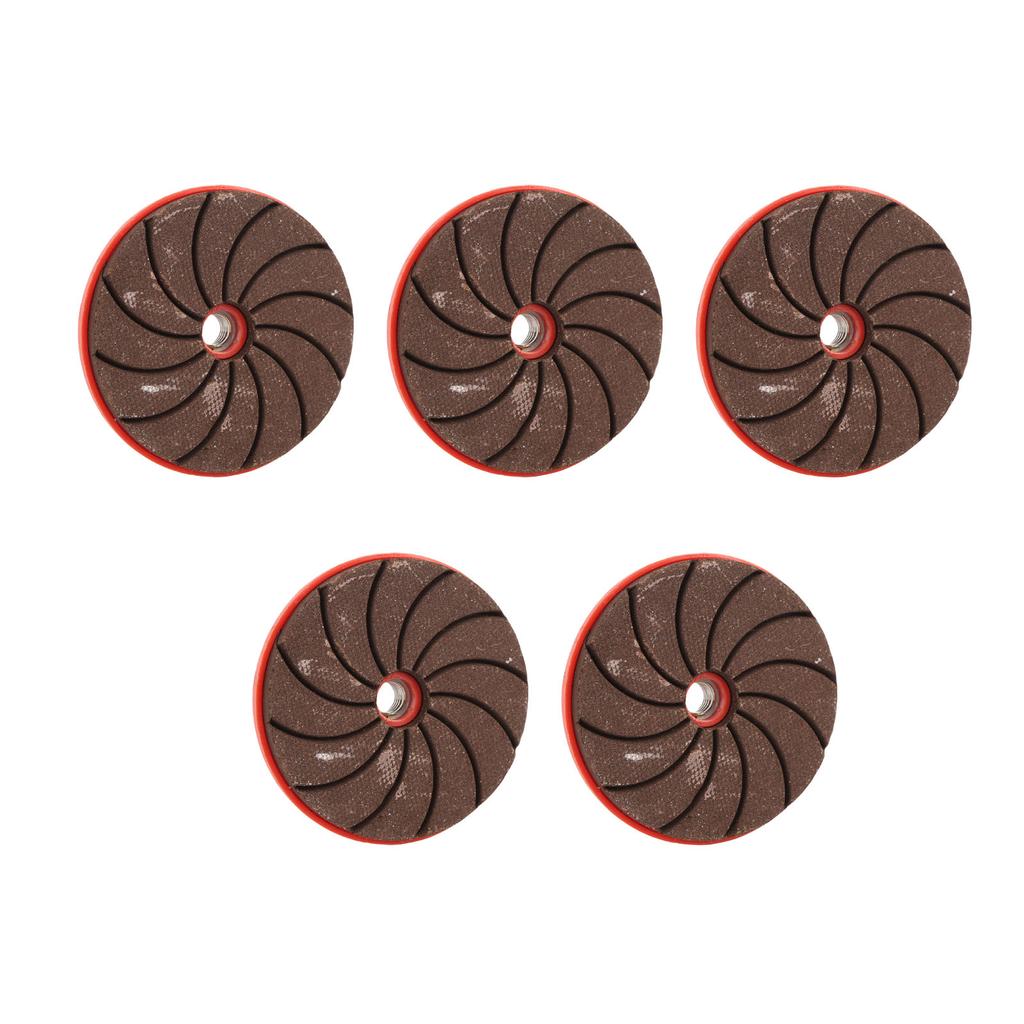 5 Pcs Angle Grinder Grinding Wheel 200 Grit M10 Spiral Interface 100 Angle Grinder Polishing Disc for Metal Stone