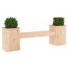 VidaXL Banc avec jardinières 184,5x39,5x56,5 cm bois massif de pin 825170