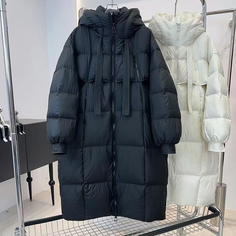 Winter Fleece Cotton-padded Jacket for Women Loose Bread Coat Warm Knee-length Thick Long Cotton-padded Jacket