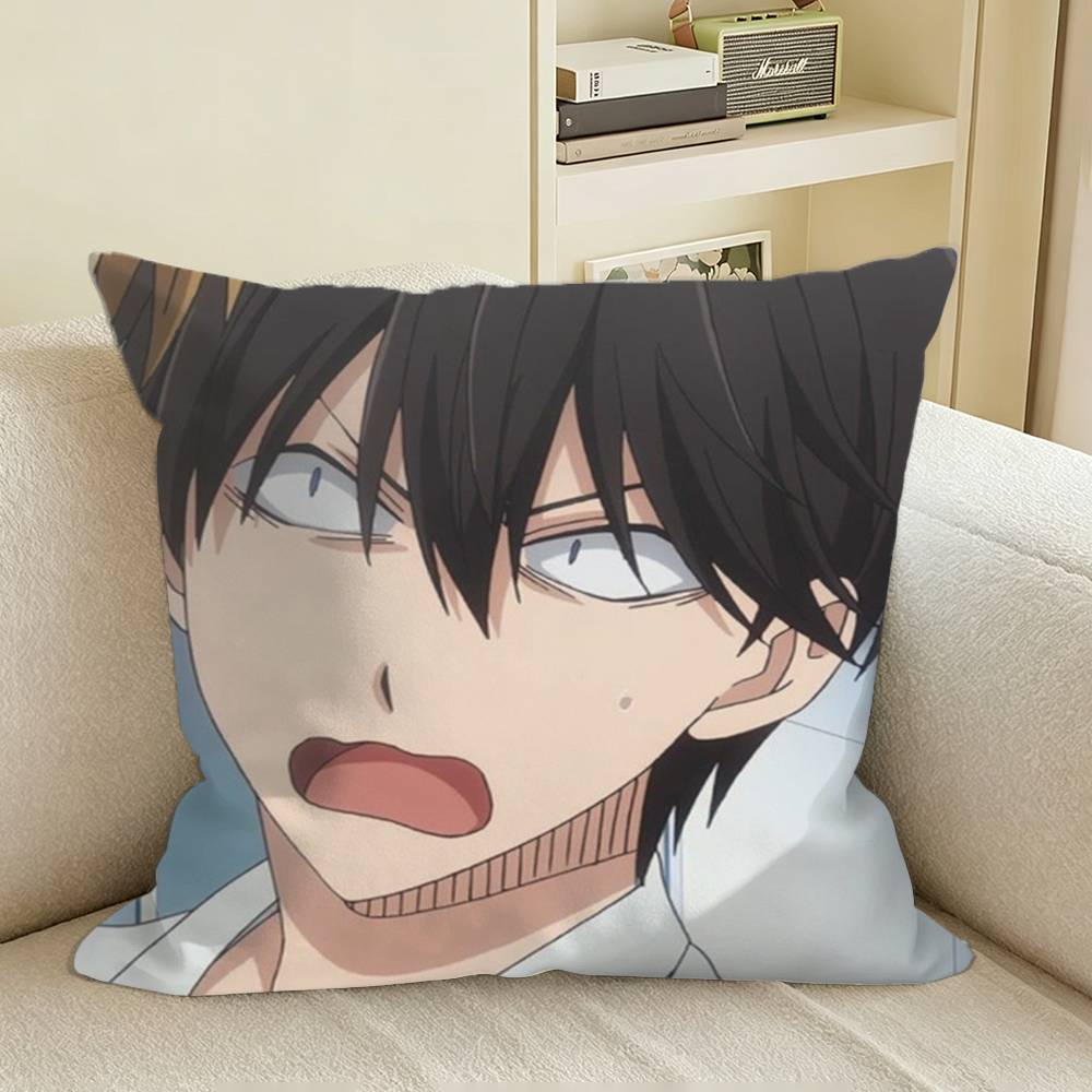 Anime Dakaretai Otoko Takato Saijou Square Sofa Pillow Cover Solid Color Living Room Home Decor Cushion Case