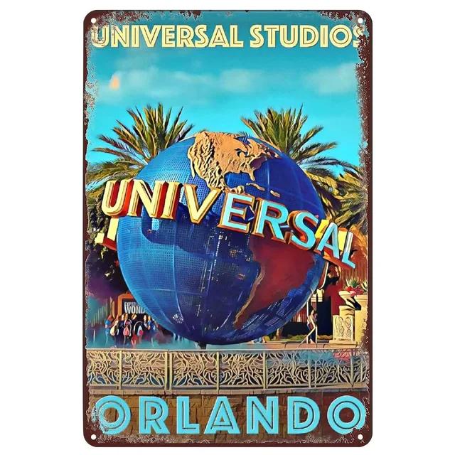 Vintage City View Metal Tin Signs  Landscape Plaque Wall Decoration Posters for Man Cave Home Cafe Garden Club Bar  Iron Pain