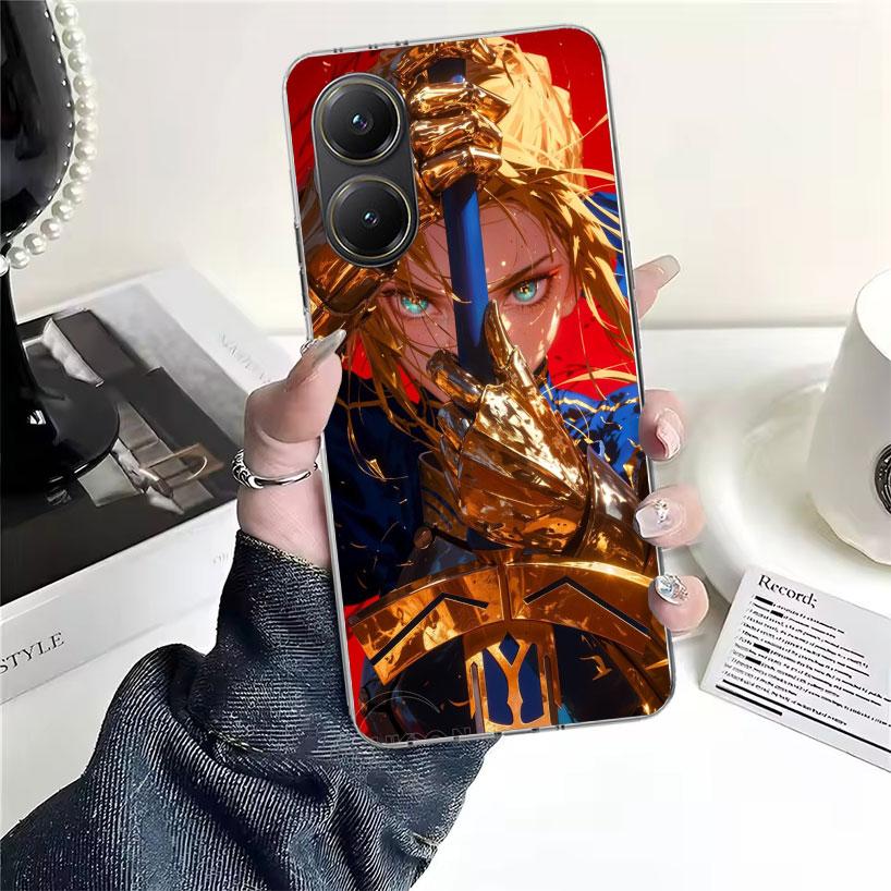 

Чехол для телефона Fate Zero Stay Night Saber Мягкий Для Xiaomi Redmi 15C 15 13C 13 Poco X5 X6 X7 F7 Ultra M7 12C 12 10 10C 9C 9A 9T 9 Fun Redmi 10C