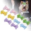 10Pcs Lightweight Pet Bow Clip Organza Bow Pet Head Flower Pet Bow Hairpin  Daily Pet Wear