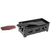 ,   carbon steel that melts cheese evenly, with wooden handle for comfortable cooking