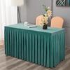Elastic Table Cloth Hotel Conference Table Cover Meeting Room Office Flannel Rectangle Tableclover Wedding Banquet Decoration