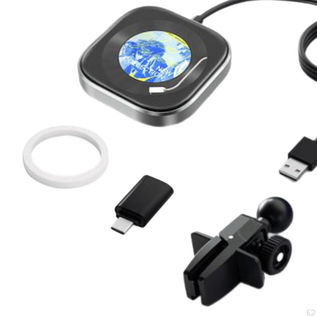 Wireless Carplay Adapter Black High Performance 2 in 1 Design Dongle