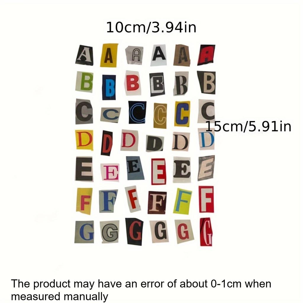 181pcs/4-Sheet English Alphabet Number Symbol Sticker Pack, Vintage Scrapbook Aesthetic Journaling Supplies Kit, Letter Stickers