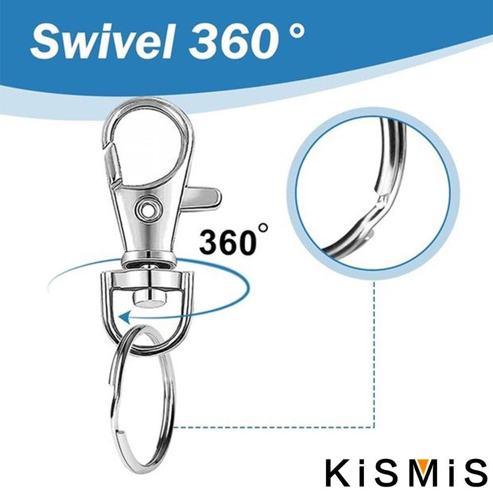 1Pack Premium Metal Lanyard Hook Snap Buckles 10Pcs Keychain Connectors DIY Craft Supplies