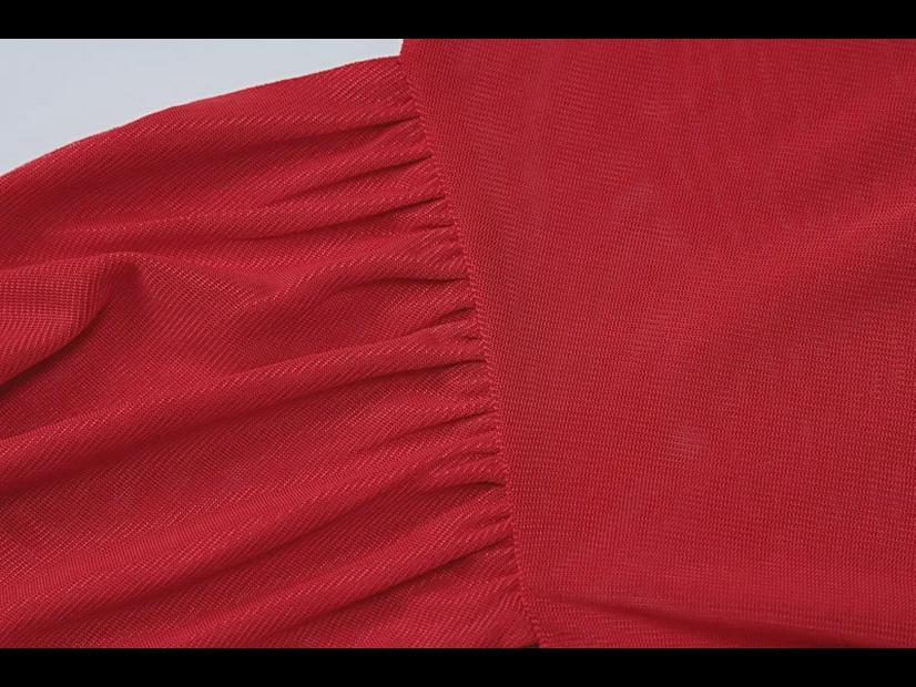 Sexy Mesh-Trägertop mit langen Ärmeln im Street-Style für Damen