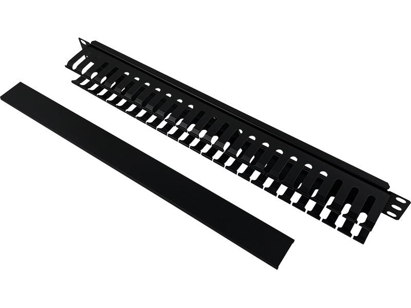 ALANTEC 1U 19" Cable Organizer with Cover