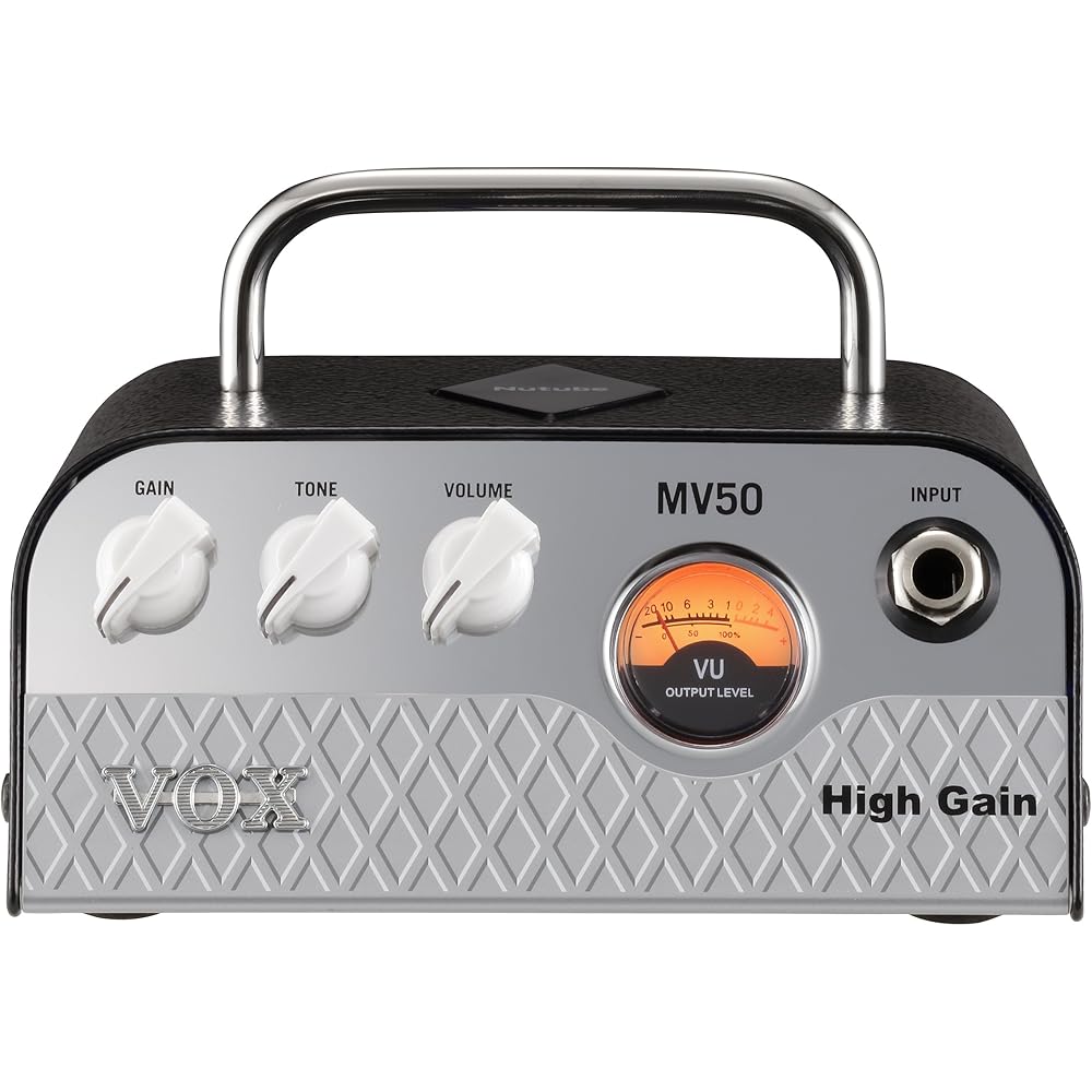 Vox Nutube Powered Ultra Small Head Amplifier for Guitars, MV50 High Gain, Surprisingly Lightweig...