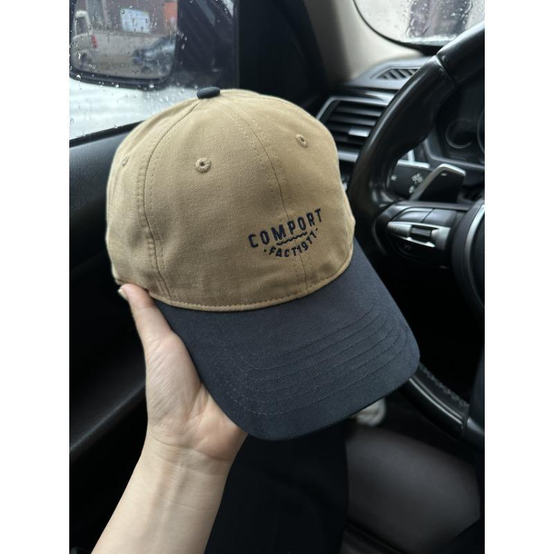 New Retro Contrasting Baseball Caps, Children's Big Head Circumference Peaked Caps Show a Small Face