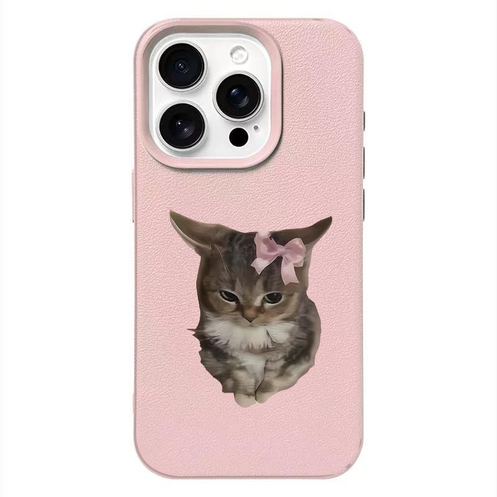 Bowtie Cat  Phone Case For IPhone 17 16 15 Plus 11 13 12 14 Pro Max 16e 17 Air Soft  Silicone Cover Shockproof Cases