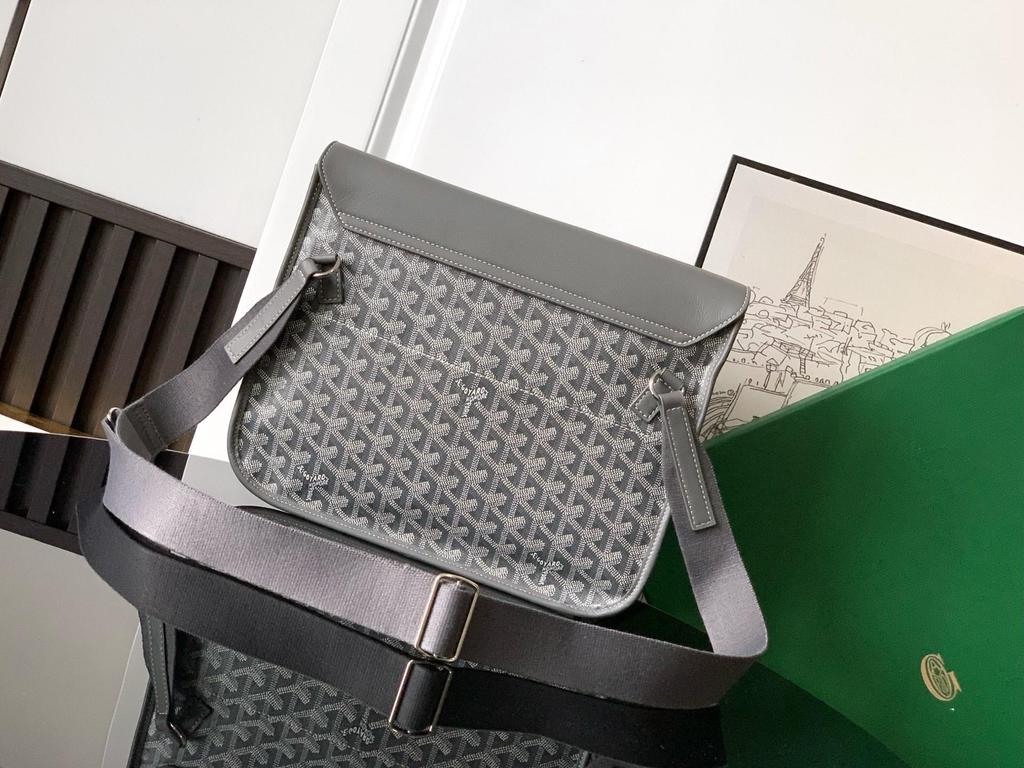 Bolsa Mensageiro Transversal Pied de Poule - Unissex em Cinza, Preto, Azul Marinho