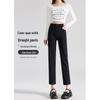 Petite High Waist Slimming Black Cropped Straight Leg Jeans for Women - Early Spring 2025 Collection