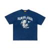 HUMAN MADE SS25 T-Shirts Unisex Indigo Crew Neck Moderate Straight Fit HM29CS045