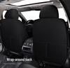 Universal Four Seasons Full Coverage Linen Seat Cushion Set for Small Cars