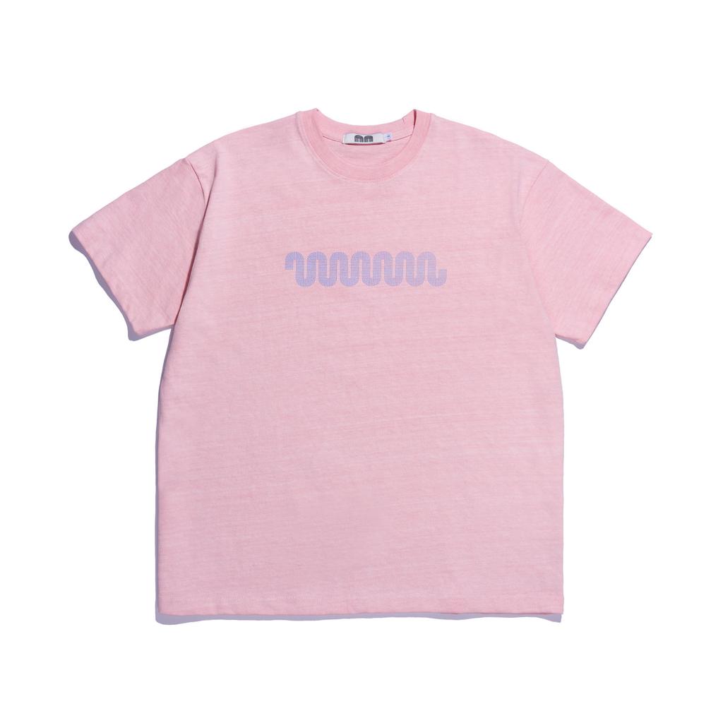 NOT NEW Wave Logo T-Shirt Pink