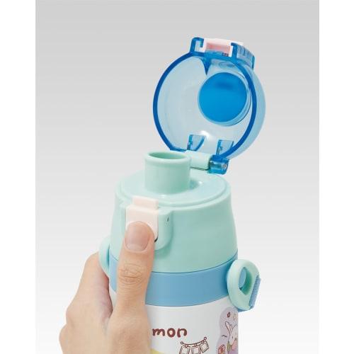 Skater Children's Stainless Steel Water Bottle 2-Way Direct Drinking 470ml Cup Drinking 430ml Pocket Monsters Pokemon Joyful Child-friendly Lightweigh