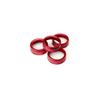 Red AC Air Conditioner & 2WD/4WD Switch Knob Ring Covers For 16-23 Toyota Tacoma