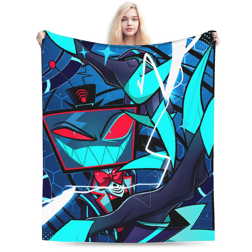 Relax Alastor Vox Blankets Quality Soft Warm Hazbines Hoteles Bedding Throws Autumn Students Couch Chair Fashion Bedspread