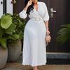 Women's Plus Size Solid Color Dress - New Fashion