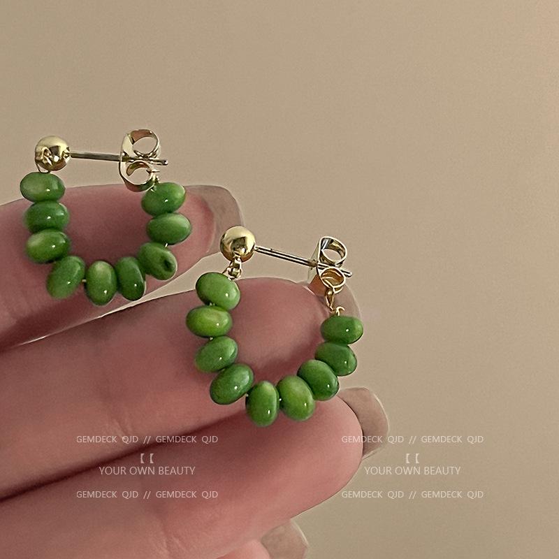 French Retro Zircon Pearl Stud Earrings - Elegant, Versatile Light Luxury Design for Women