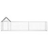 VidaXL Poulailler Enclos Clapier Cage Animaux Lapin Canard 5x1x1,5 m Acier 144555
