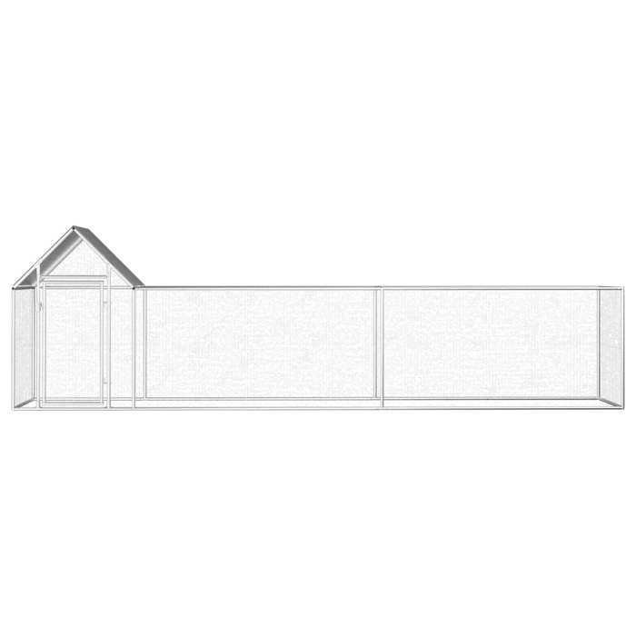 VidaXL Poulailler Enclos Clapier Cage Animaux Lapin Canard 5x1x1,5 m Acier 144555