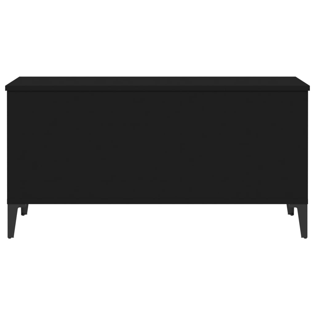 Kávový stolek, černý, 90x44,5x45 cm, materiál na bázi dřeva