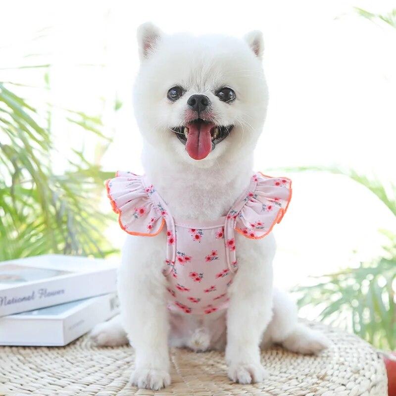 Breathable Dog Clothes for Small Dogs Chihuahua Vest Summer Pet Dog T-Shirts Shih Tzu Dress Puppy Cat Teddy Yorkie Pug Clothing