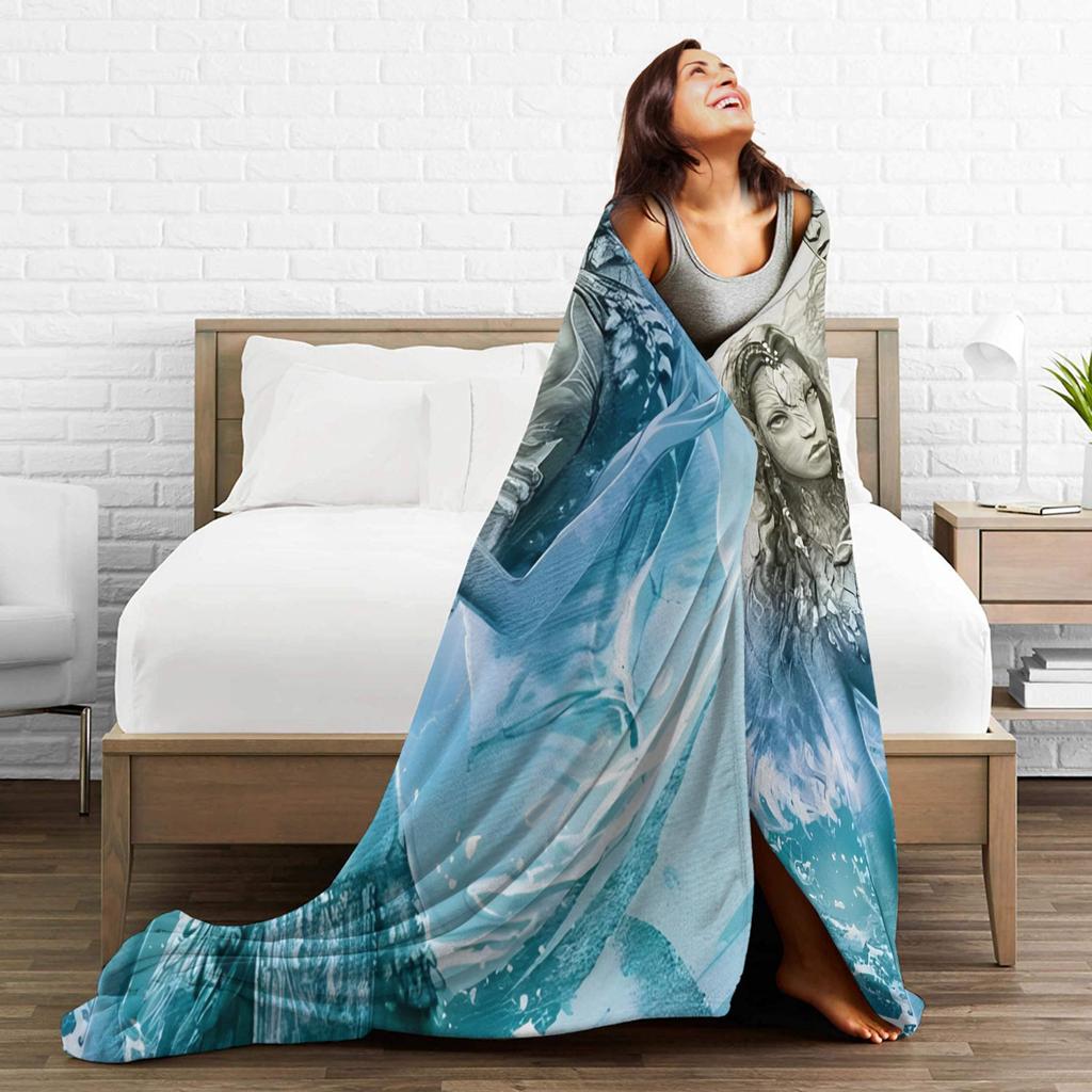Movie Avatar The Way of Water Blanket Decorative Flannel Throw Blanket For Couch Bed Warm Soft Customized Quality Bedspread
