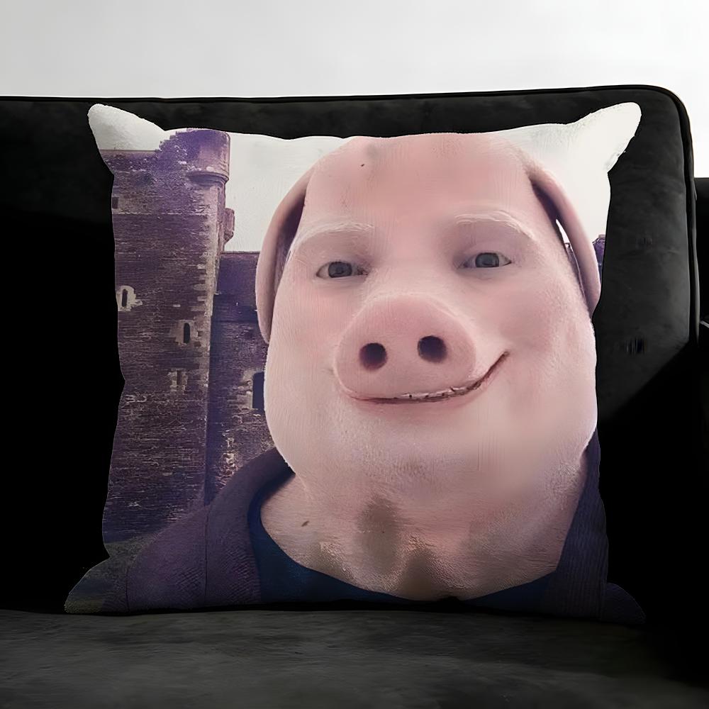 John Pork Dzwoni Poszewka na Poduszkę Ultra Miękka Przyjazna dla Skóry Chmurowy Komfort & Ukryty Zamek Błyskawiczny