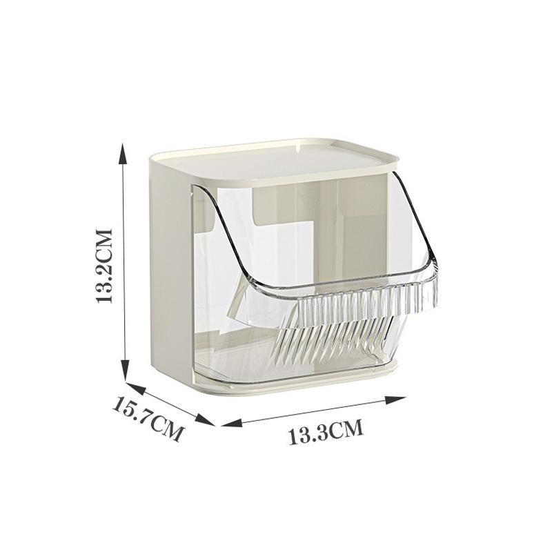 

Clear Compartment Storage Box Tea Bag Container Coffee Organizer Display Rack Desktop Organizer 1Pc