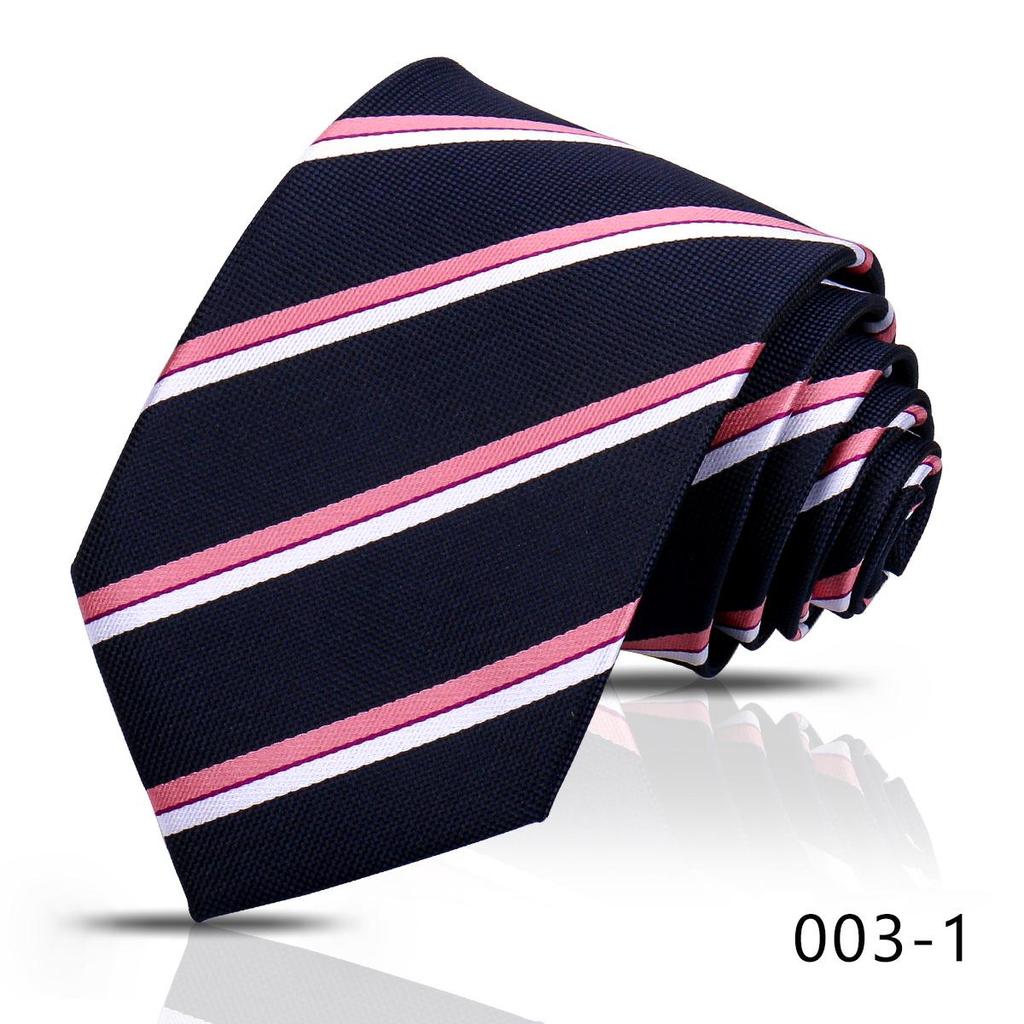 Hochwertige Herren-Seidenkrawatte, 8 cm breit, für Business und Hochzeitsanzug, mit diagonalen Streifen und Karomuster