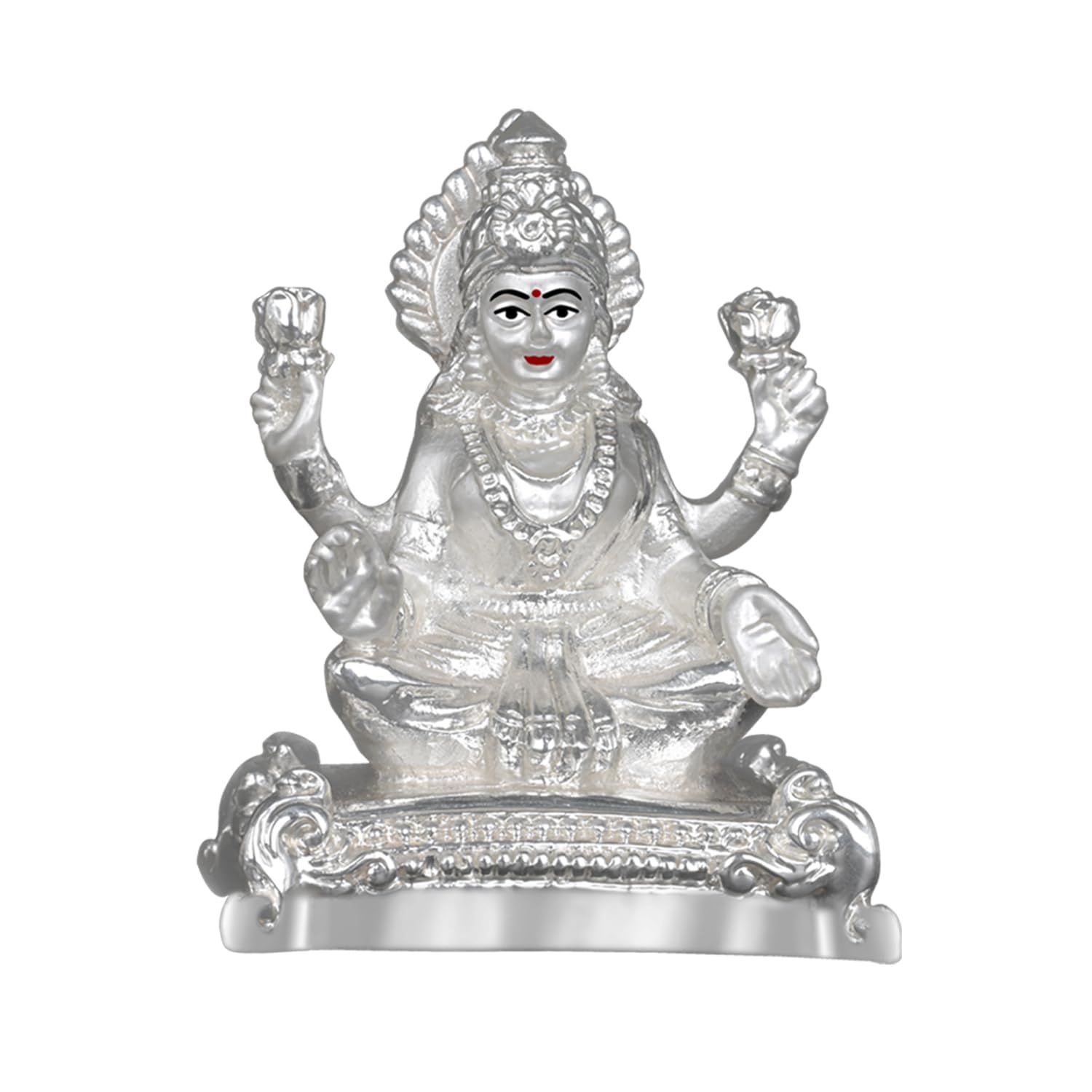

Lakshmi MATA Idol for Home Decor Showpiece Statue of Goddess Laxmi Ji Murti for Puja Room, Festival Gift Figurine for Prosperity, Wealth серебряный