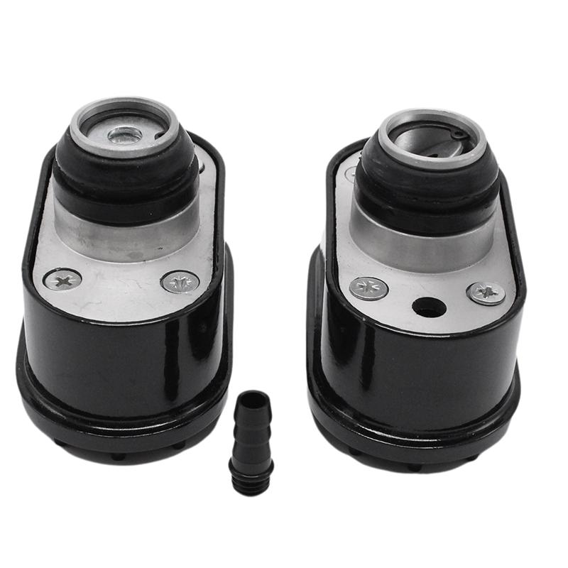 Durable-Finned Oval Black Aluminum Valve Cover Breather & PCV Valve Combo Kit Durable For Chevy Ford Mopar SBC BBC 350