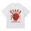 Funny Osaka Dotonbori T Shirt Fashion Men/Women Retro Takoyaki Osaka Drunken Octopus T-Shirt Unisex Vintage Cotton Tees Shirts
