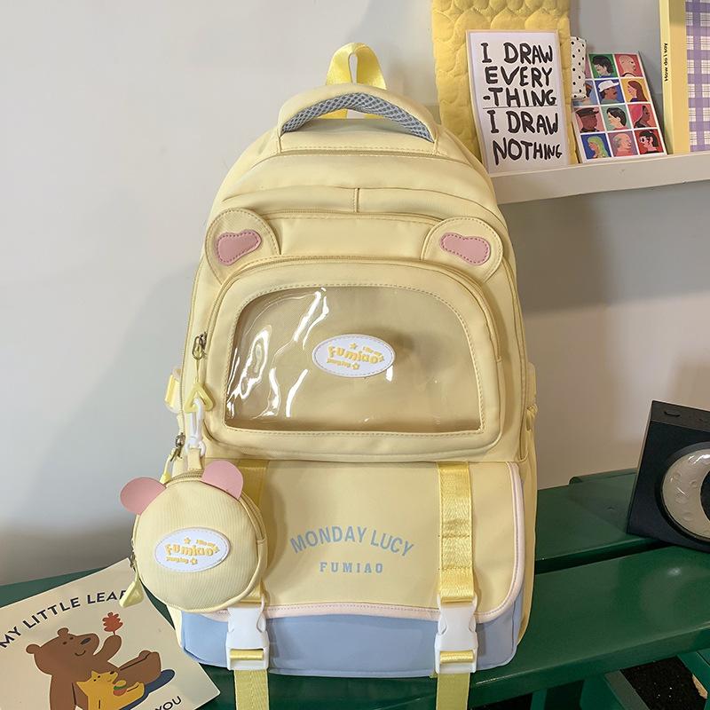 Schoolbag Children Elementary School Girl Junior High School Student Cartoon High Value Ins Pain Bag Backpack