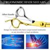 6.0" Napson 440C Hairdressing Scissors Set: Straight, Serrated, Thinning for Salon Use
